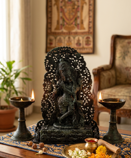 Green Aventurine Natvarasana Krishna