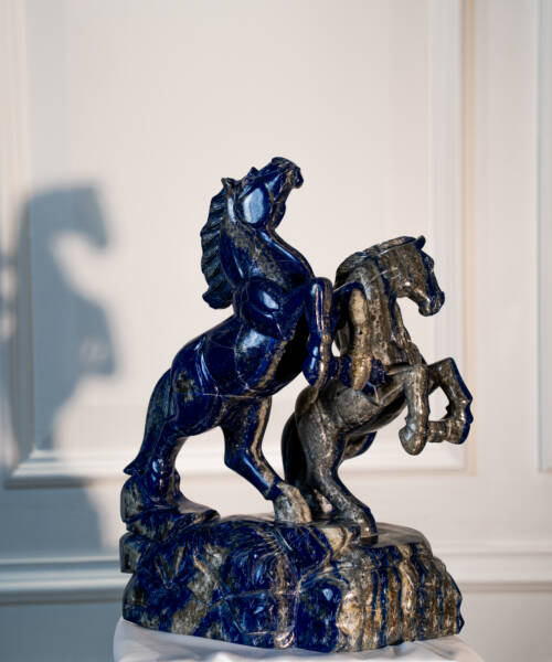 Lapis Lazuli Twin Horses